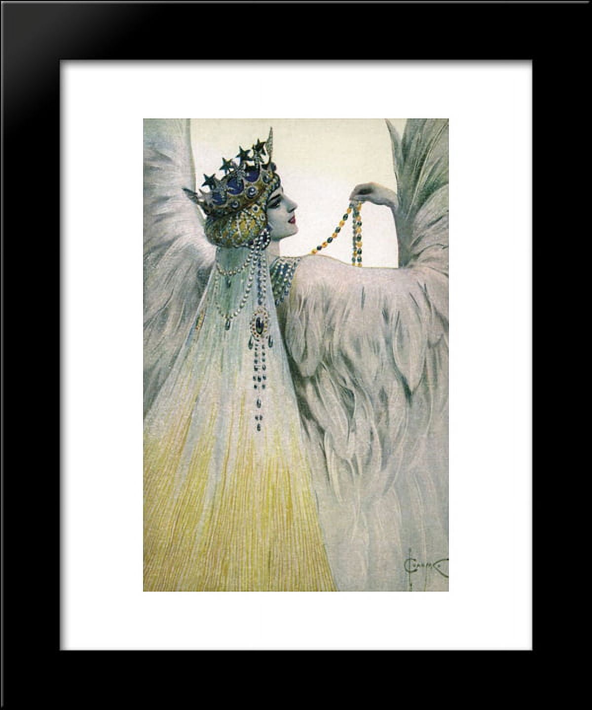 Maria Swan White 20x24 Framed Art Print by Sergey Solomko - Walmart.com