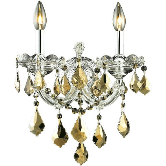 Elegant Lighting Maria Theresa 2 Light Elements Crystal Wall Sconce