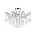 thumbnail image 1 of Maria Theresa 4 light Chrome Flush Mount Clear Royal Cut Crystal, 1 of 7