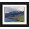 thumbnail image 1 of Maria Wrangel 24x20 Black Ornate Framed Double Matted Museum Art Print Titled: Mullfjallet Seen from Are, 1 of 5