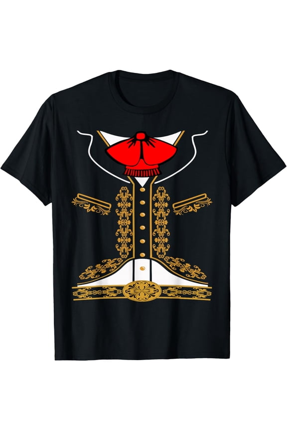 Mariachi Charro Mexican Costume for Cinco De Mayo Halloween Mens T-Shirt