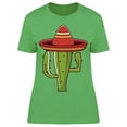 thumbnail image 1 of Mariachi Hat On Cactus Mexico T-Shirt Women -Image by Shutterstock, Female Small, 1 of 2