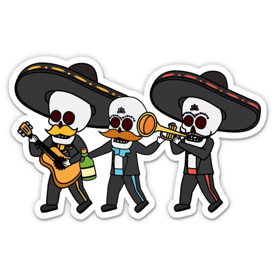 Mariachi Mexican Music Cute Funny - 12" Vinyl Sticker Waterproof Decal