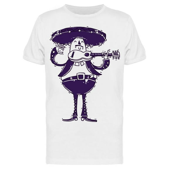 Mariachi With A Guitar Art T-Shirt Men -Image by Shutterstock, Male Large