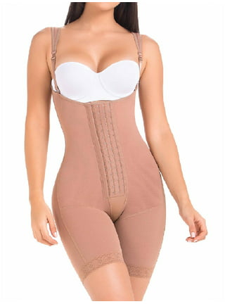 Mariae 9235 Fajas Colombianas Reductoras Postpartum Girdle Slimming  Shapewear for Women Beige XL 