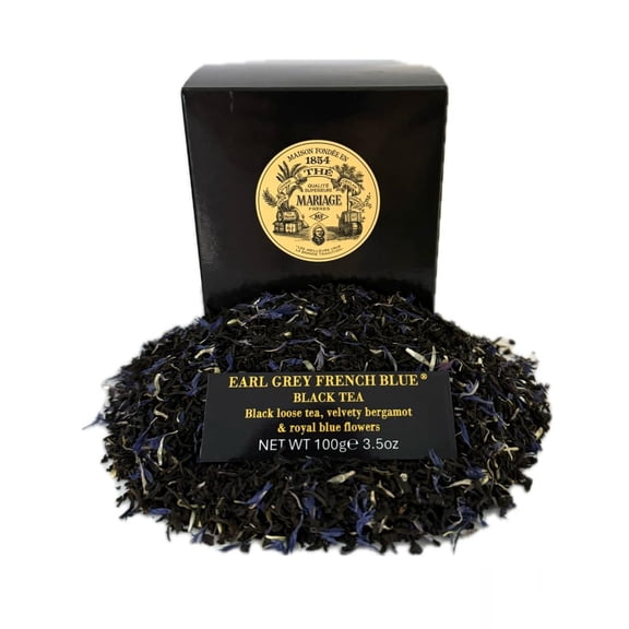 Mariage Freres Earl Grey French Blue, Black Tea 100g 3.5oz Loose Tea (1 Pack)