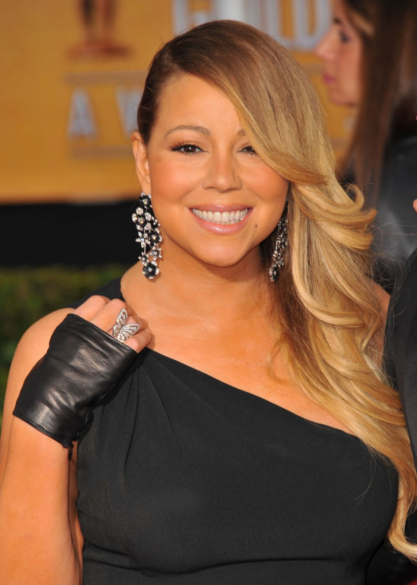 Mariah Carey At Arrivals For The 20Th Annual Screen Actors Guild Awards (Sags) - Arrivals 2 Canvas Art -  (16 x 20)