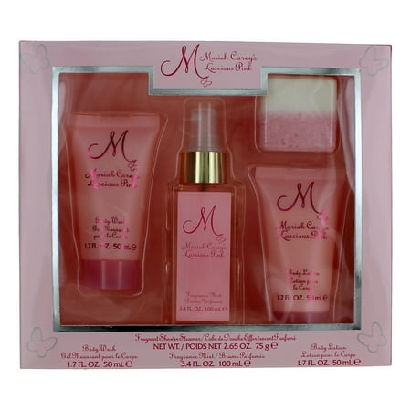 Mariah Carey Luscious Pink, 4 Piece Gift Set for Women