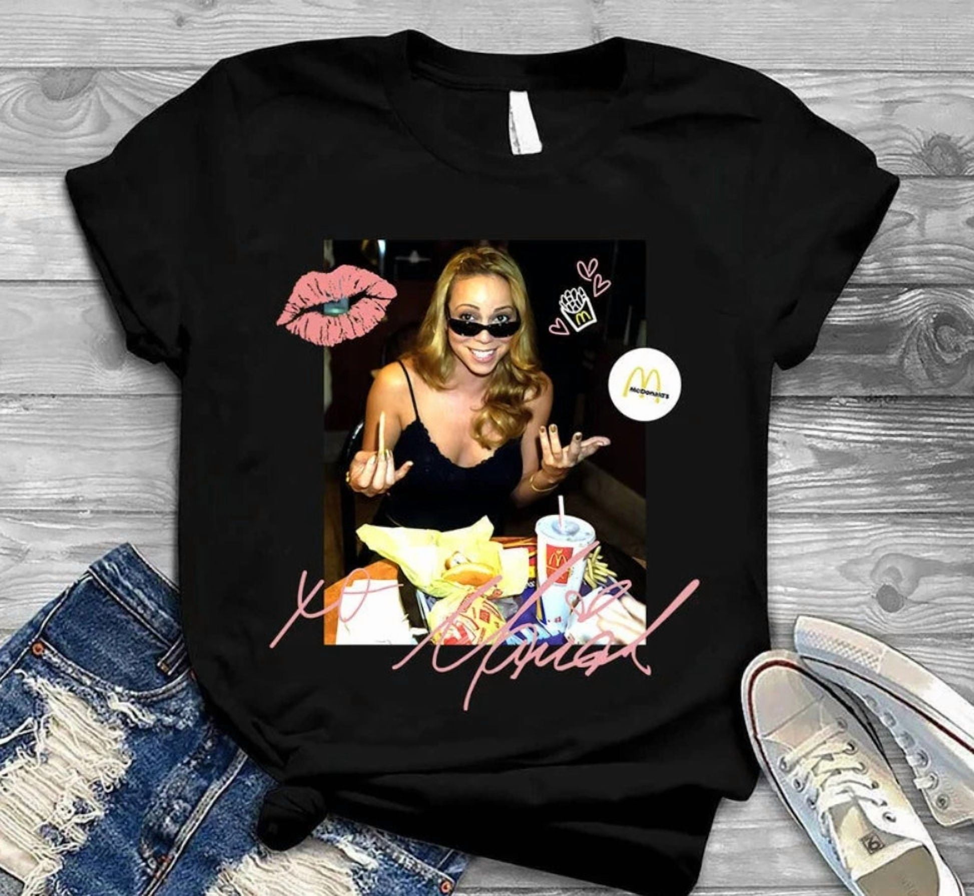 Mariah Carey Mcdonalds T-shirt, Mariah Tee - Walmart.com