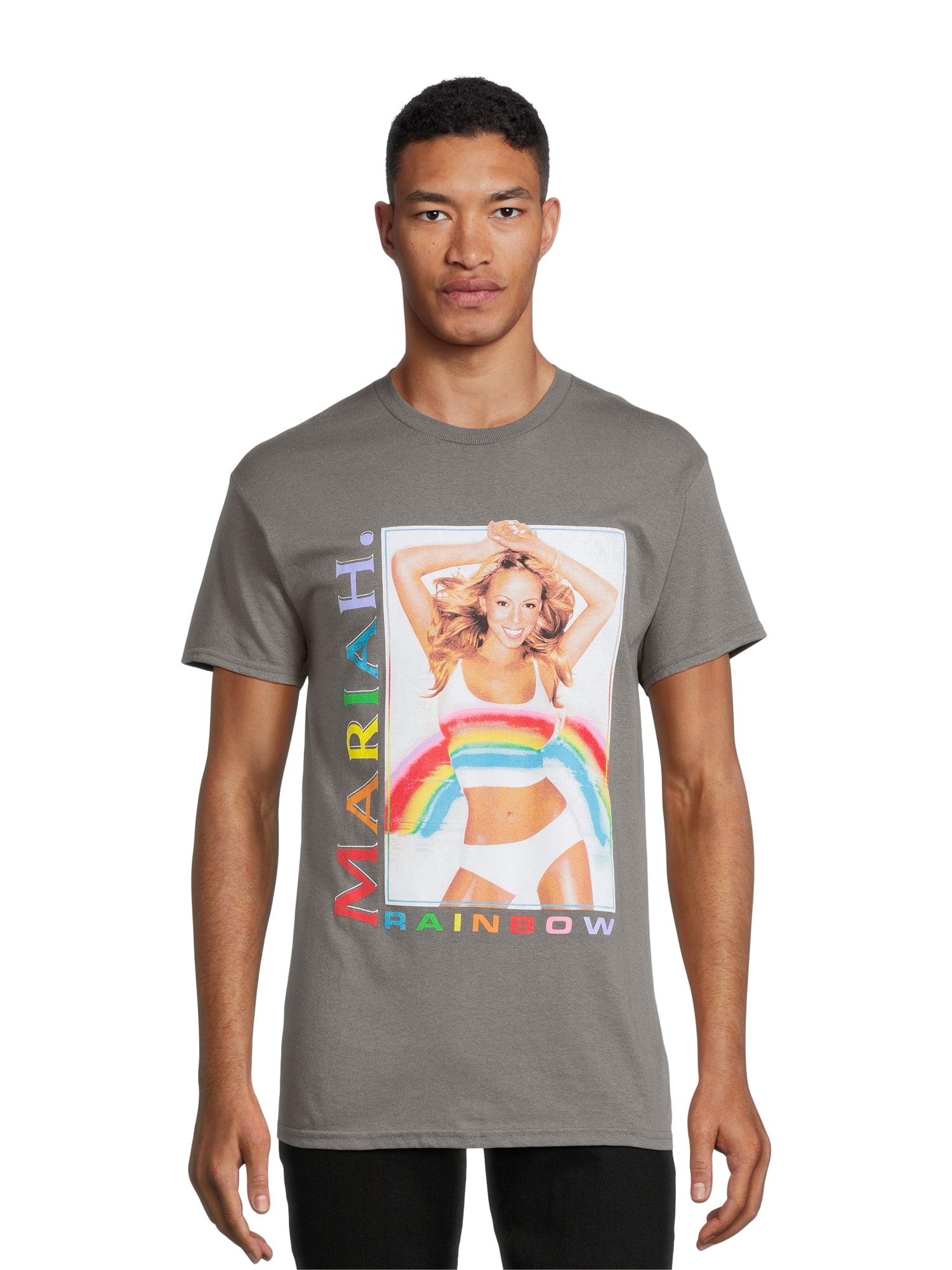 Mariah Carey Men's & Big Men's Pride Graphic Tee with Short