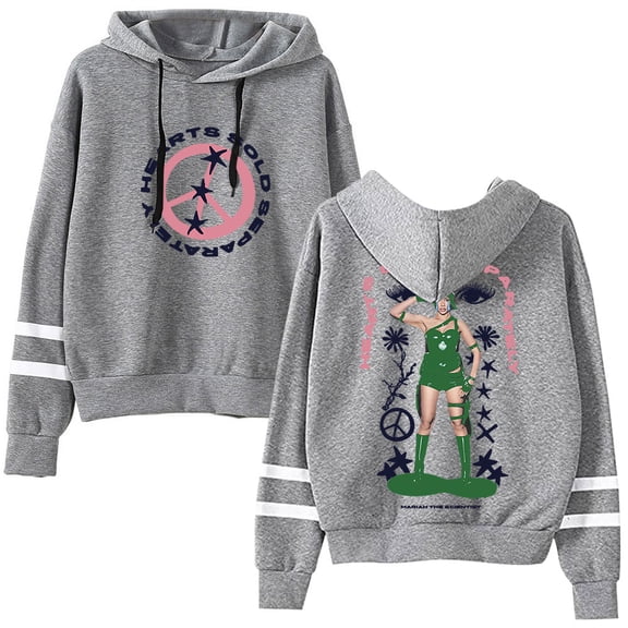 Mariah The Scientist Peace Pullover Hoodies Pocketless Parallel Bars Sleeve Streetwear Sweatshirts