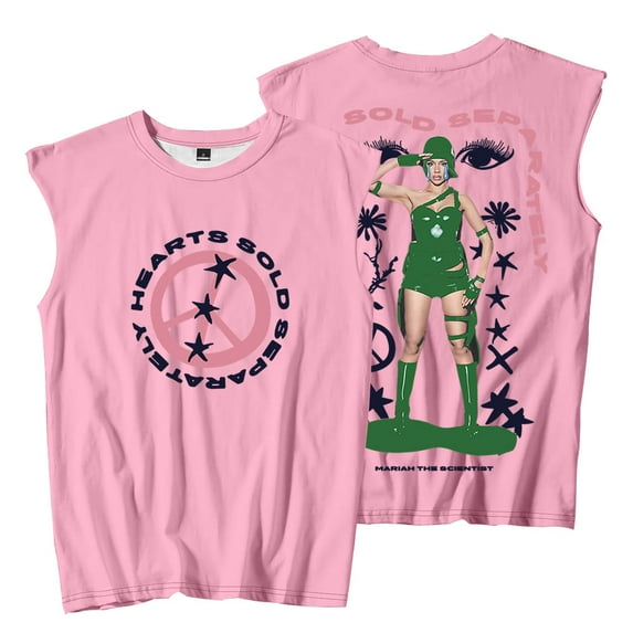 Mariah The Scientist Peace Sleeveless T-Shirts Hearts Sold Separately Tour Merch Women Men Tank Tops