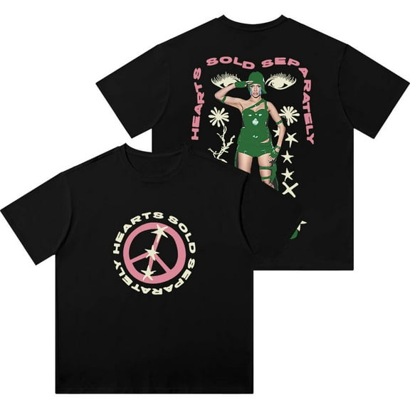 Mariah The Scientist Peace Wash T-Shirts Hearts Sold Separately Tour Women Men Cotton Short Sleeve