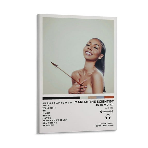 Mariah The Scientist Ry Ry World Canvas Poster Wall Decorative Art Painting Living Room Bedroom Decoration Gift