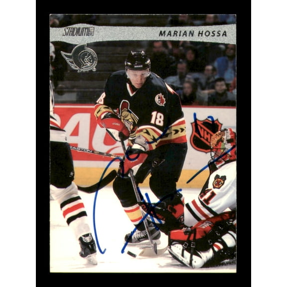 Marian Hossa Autographed 2001-02 Stadium Club Card #15 Ottawa Senators SKU #248117