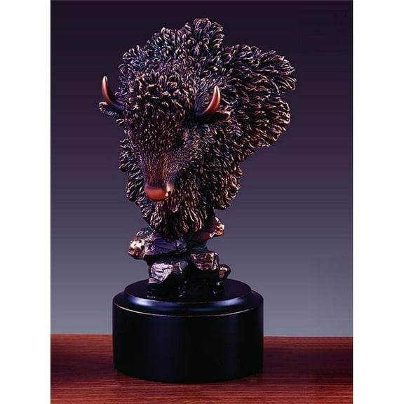 Marian Imports 55116 Buffalo Hear Sculpture - 4 x 7.5 in.
