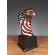 Marian Imports 55151 8 in. Eagle Head with Flag Figurines - 3.25 x 4 x 8 in.