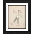 thumbnail image 1 of Marian Kopf 12x14 Black Ornate Wood Framed Double Matted Museum Art Print Titled: Watraga (1945), 1 of 5