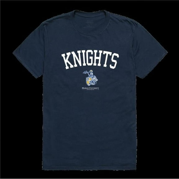 Marian University Knights Arch T-Shirt, Navy - Small
