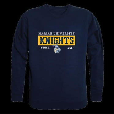 Marian University Knights Established Crewneck Sweatshirt, Navy - Large