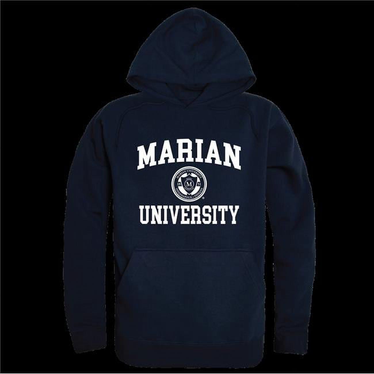 UGP Marian University Knights Arch Logo Long Sleeve T-Shirt - Large, White - Campus Apparel & Team Spirit Wear