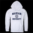 thumbnail image 1 of Marian University Knights Seal Hoodie, White - Small, 1 of 1