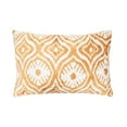 thumbnail image 1 of Mariana Silk Velvet Ikat Pillow, 16" X 24", 1 of 3