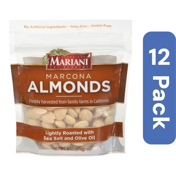 Mariani Brand Nut Almond Marcona Roasted (Pack of 12)