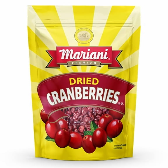 Mariani Dried Cranberries, 30 oz Resealable Bag (Pack of 12)