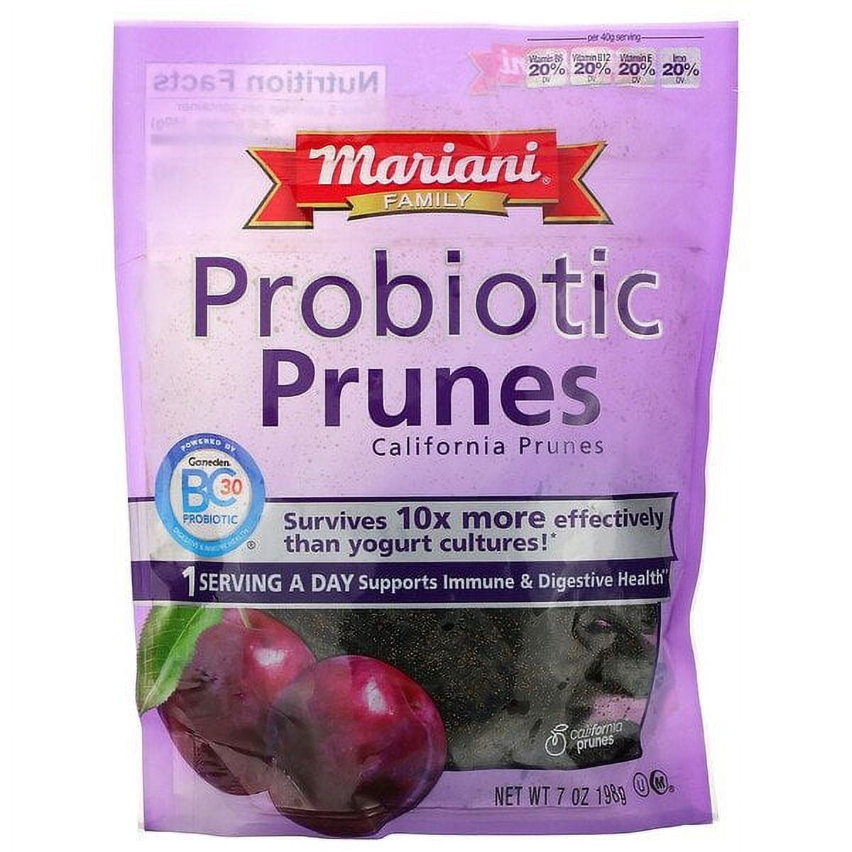 Mariani Dried Fruit, Family, Probiotic Prunes, 7 oz Pack of 2