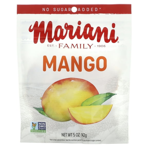Mariani, Dried Fruit, Mango, 5 oz (142 g), Plastic Bag, New
