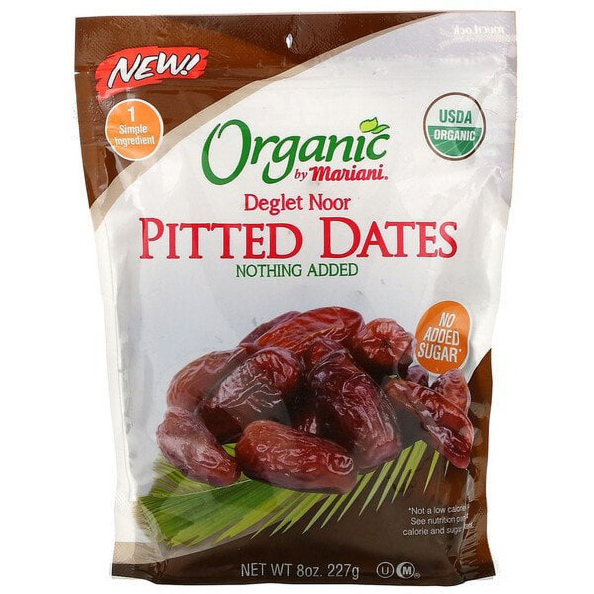 Mariani Dried Fruit, Organic Deglet Noor Pitted Dates, 8 oz