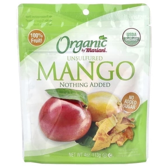 Mariani Dried Fruit, Organic Unsulfured Mango, 4 oz