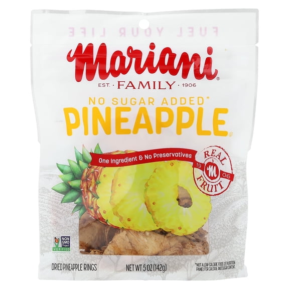 Mariani, Dried Fruit , Pineapple, 5 oz (142 g), Plastic Bag, New