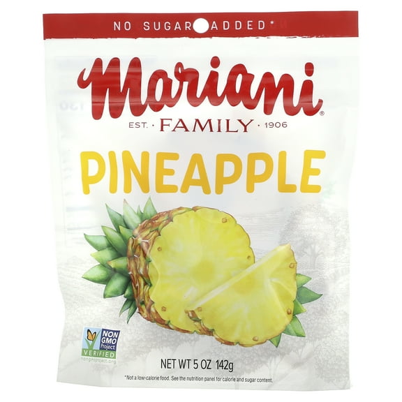Mariani, Dried Fruit , Pineapple, 5 oz (142 g), Plastic Bag, New