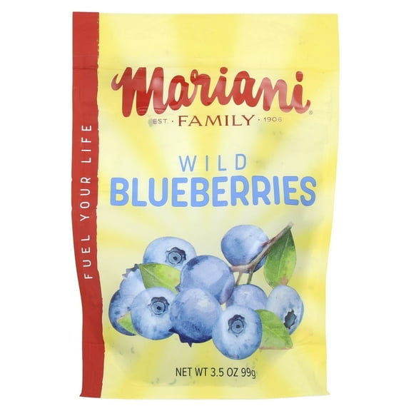 Mariani Dried Fruit, Premium Wild Blueberries, 3.5 oz Pack of 3