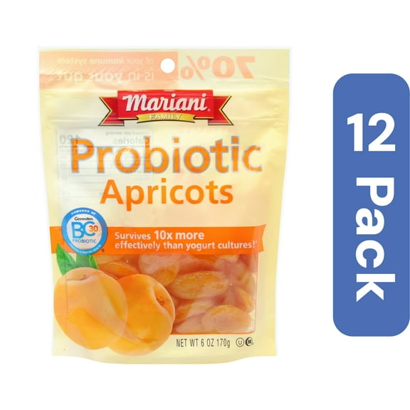 Mariani Probiotic Apricots 6 oz (Pack of 12)