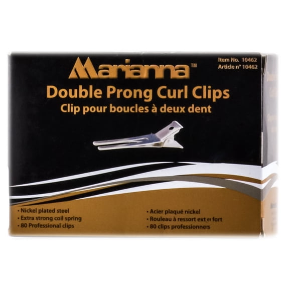 Marianna Double Prong Curl Clips ( 80 count)
