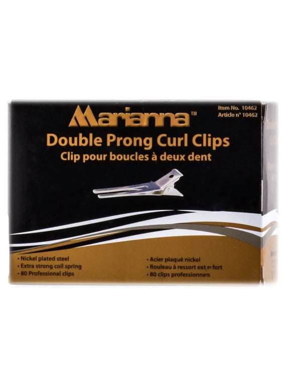 Double Prong Curl Clips ( 80 count)