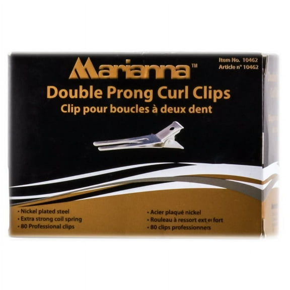 Marianna Double Prong Curl Clips ( 80 count)