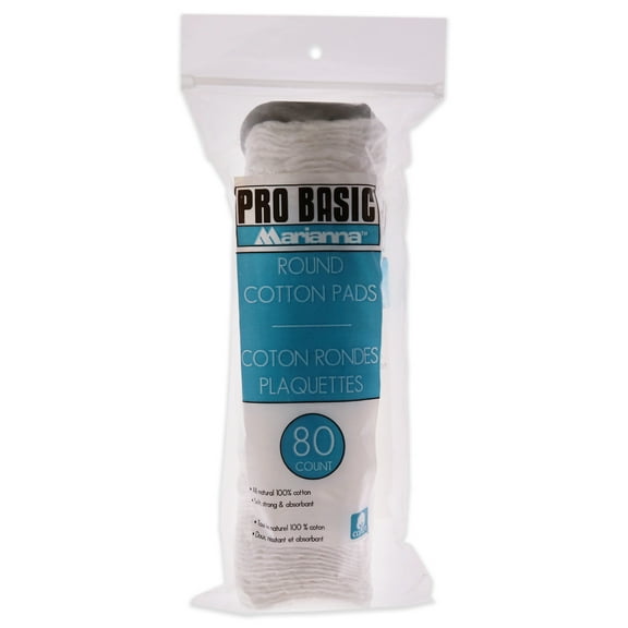 Marianna Pro Basic Round Cotton Pads , 80 Pc Pads