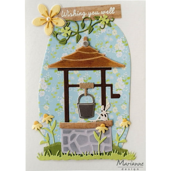 Marianne Design Craftables Wishing Well By Marleen Die
