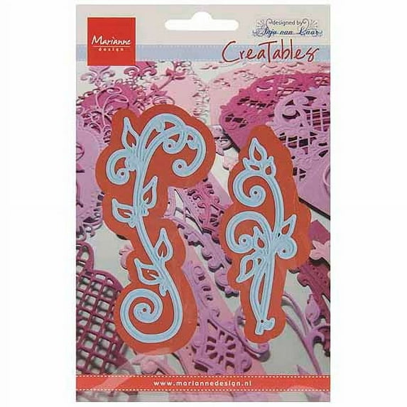 Marianne Design Creatables Dies-Anja's Vintage Swirls, Up To 3.875", Pk 1