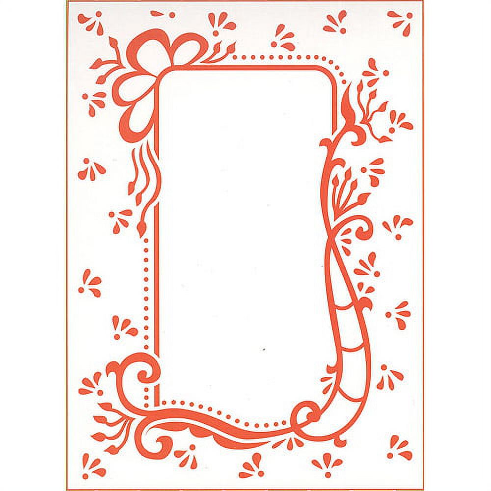 Marianne Design Embossing Folder 4"X5"Anja's Decorative Rectangle