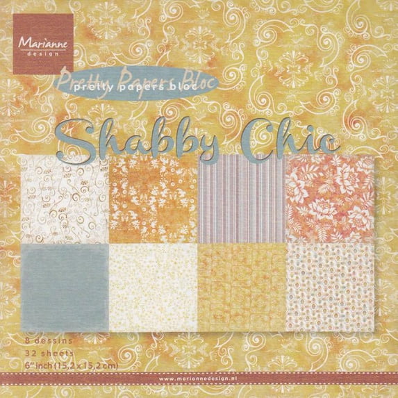 Marianne Design Paper Bloc - Shabby chic