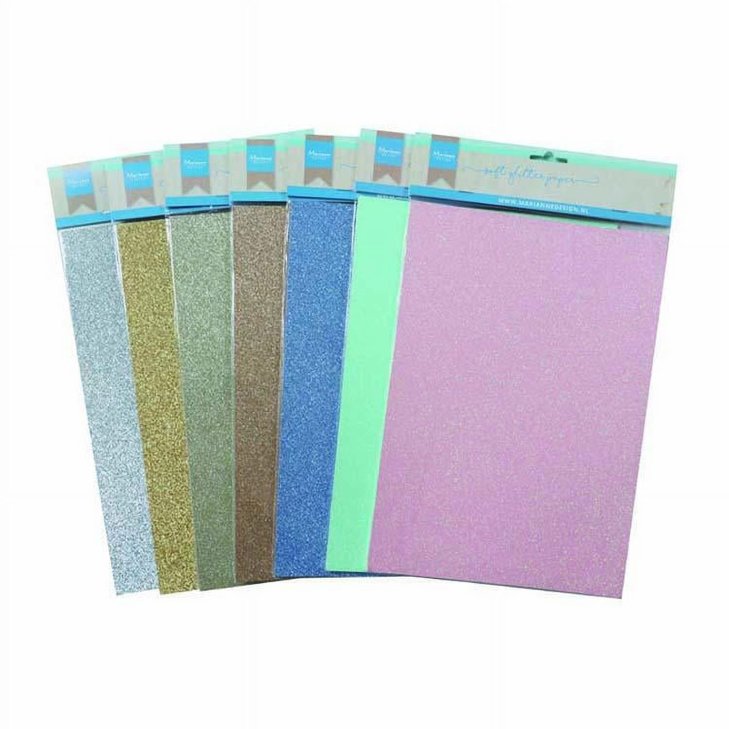 20 Sheets Glitter Craft Paper Sparkle Cardstock Papers Self Adhesive Shiny  Glitter Paper