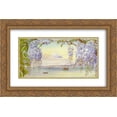 thumbnail image 1 of Marianne North 2x Matted 24x16 Gold Ornate Framed Art Print 'Distant View of Mount Fujiyama, Japan, and Wistaria', 1 of 2