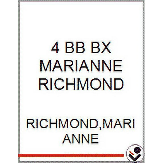 Marianne Richmond: 4 BB BX MARIANNE RICHMOND, Book 1 (Edition) (Format)