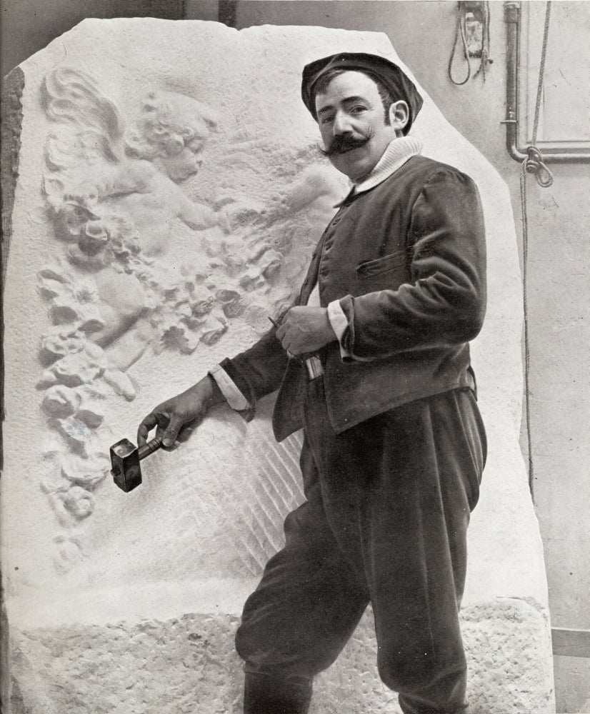 Mariano Benlliure Y Gil 1862-1947 Spanish Sculptor Canvas Art - Ken Welsh Design Pics (13 x 16)