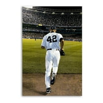 Mariano Rivera Enters The Baseball Room Aesthetic Poster Print Art Wall Painting Canvas Posters Gifts Modern Bedroom Decor 12x18inch(30x45cm)
